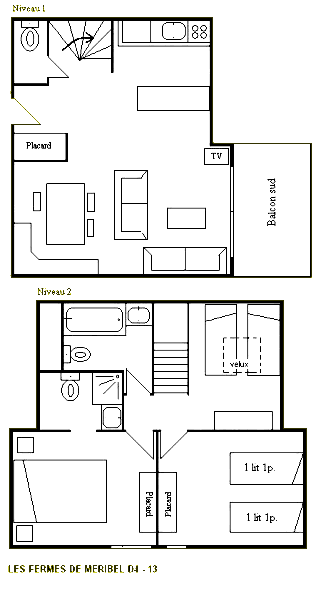 Fermes MeribelVillage D4 13 plan
