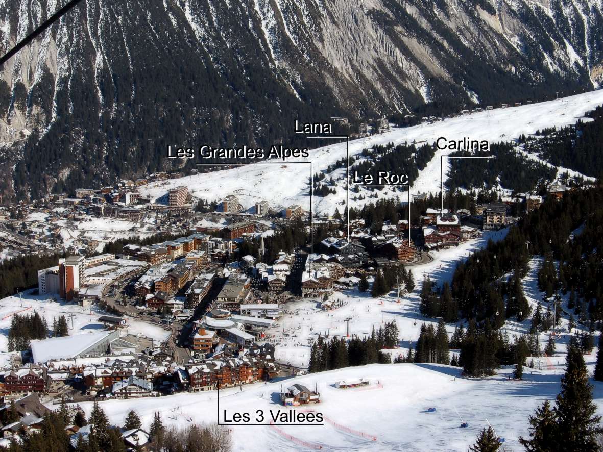 Map of Courchevel Center