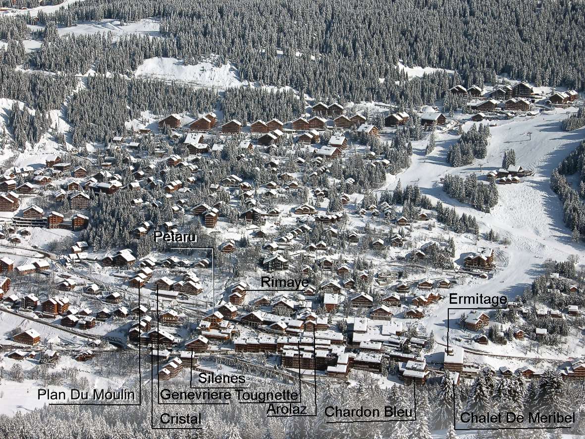 Map of Meribel Centre
